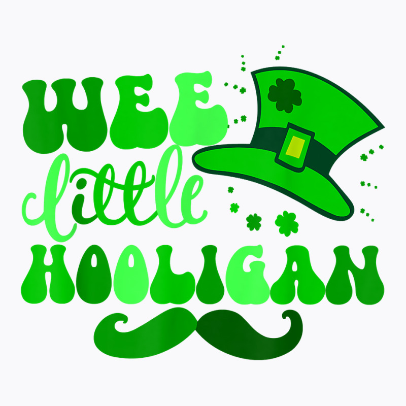 Wee Little Hooligan St Patricks Day Retro Shamrock T Shirt T-shirt | Artistshot