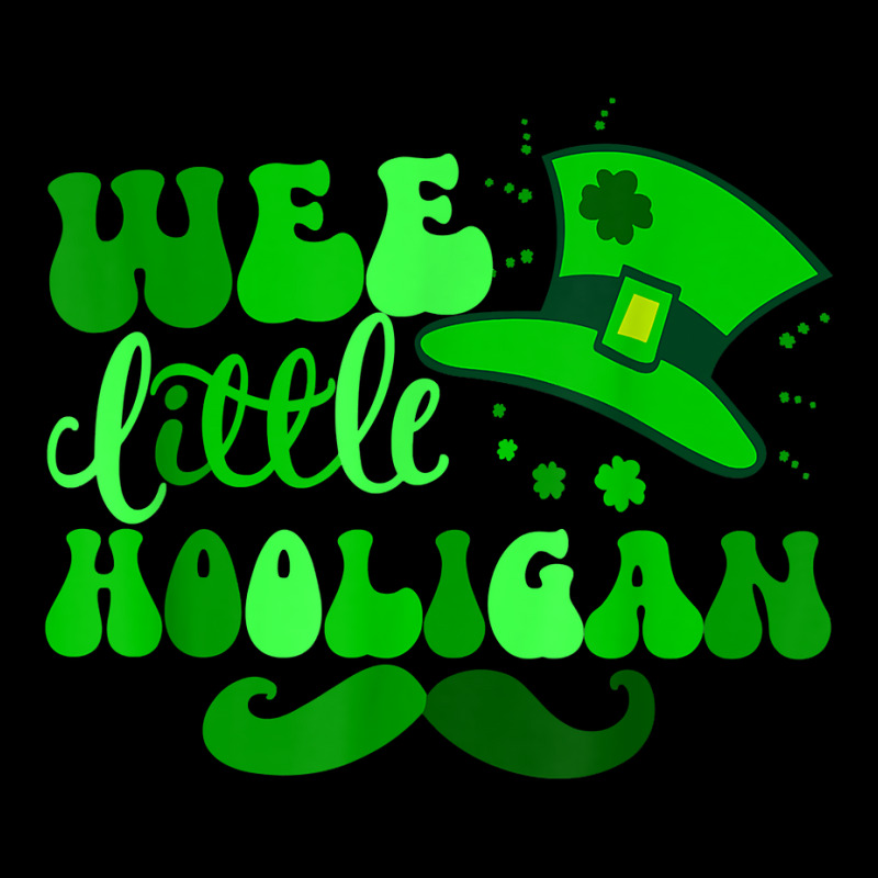 Wee Little Hooligan St Patricks Day Retro Shamrock T Shirt Men's 3/4 Sleeve Pajama Set | Artistshot