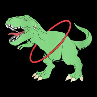 Womens Trex Dinosaur Hula Hooper Hula Hoop V Neck T Shirt Zipper Hoodie | Artistshot