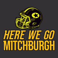 Mitchburgh   Here We Go   Gifts For Steelers Fans Vintage Hoodie And Short Set | Artistshot