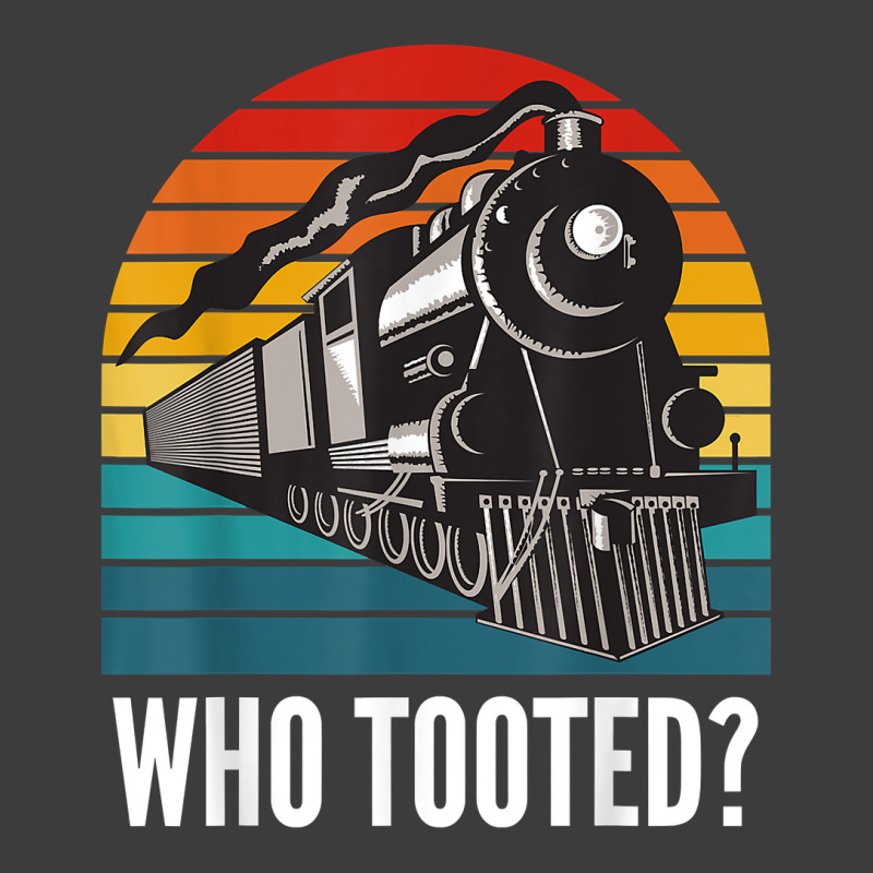 Who Tooted Funny Train Lovers Funny Locomotive & Railroad T Shirt Men's Polo Shirt | Artistshot