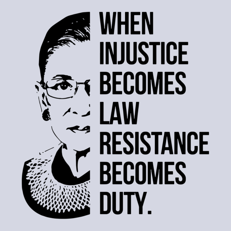 Notorious Rbg When Injustice Becomes Law Fleece Short | Artistshot