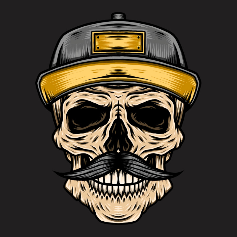 Old Skull Gangsta Illustration T-shirt | Artistshot