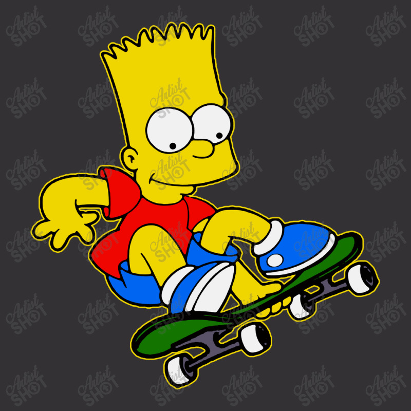 Funny Simpson, Skater Vintage Hoodie by Brownbubbles | Artistshot