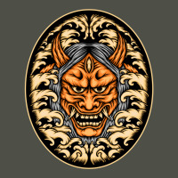 Orange Oni Mask Illustration Fleece Short | Artistshot