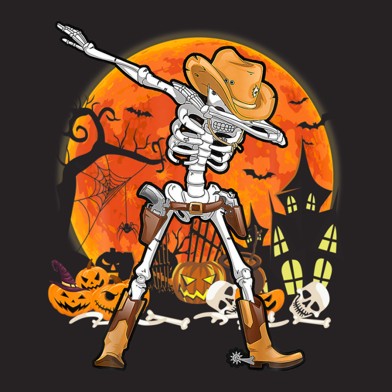 Happy Halloween Pumpkin Skeleton Dabbing Funny Vintage Cap | Artistshot