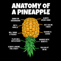 Womens Anatomy Of A Pineapple Swinger Funny Upside Down Pineapple V Ne Pocket T-shirt | Artistshot