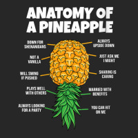 Womens Anatomy Of A Pineapple Swinger Funny Upside Down Pineapple V Ne Men's T-shirt Pajama Set | Artistshot