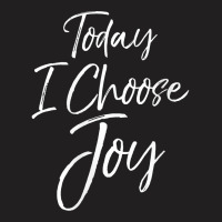 Womens Cute Christian Worship Gift For Women Today I Choose Joy V Neck T-shirt | Artistshot