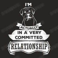 I Am Boxer Actually In A Very Commited Relationship Ladies Fitted T-shirt | Artistshot