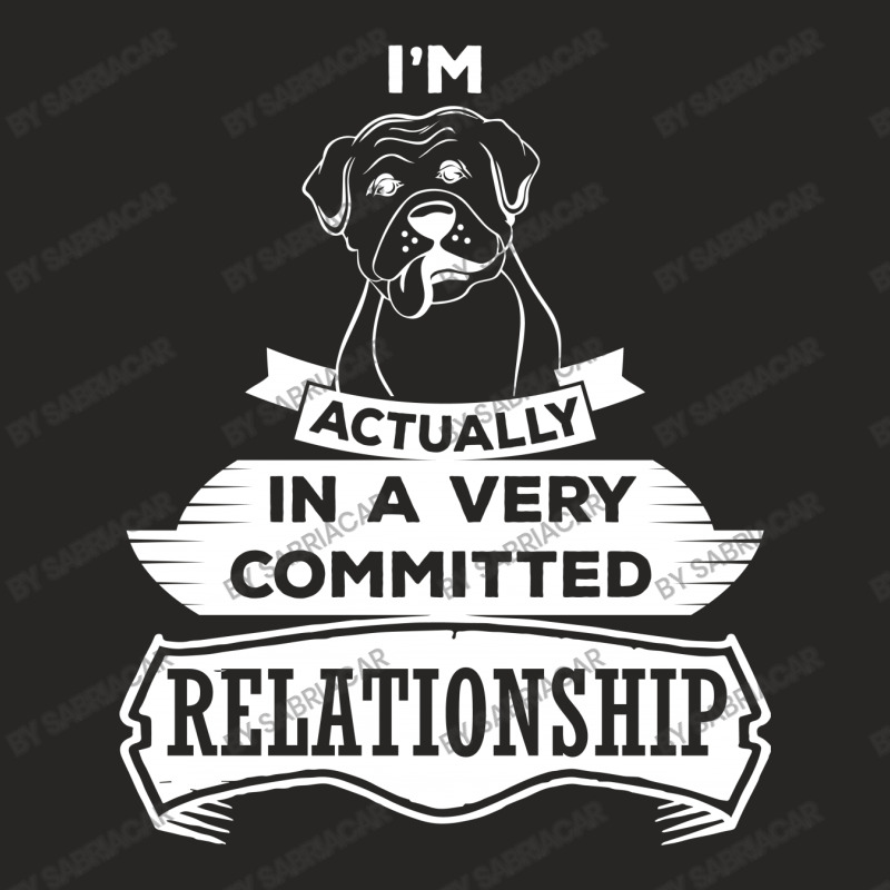 I Am Boxer Actually In A Very Commited Relationship Ladies Fitted T-Shirt by SabriAcar | Artistshot