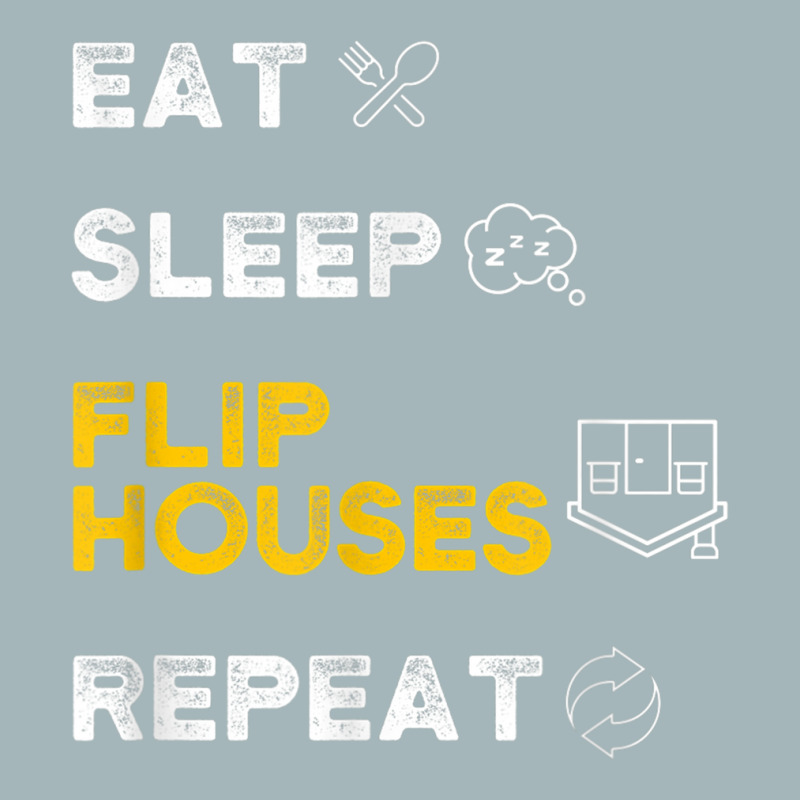 Eat Sleep Flip Houses Repeat T Shirt Unisex Sherpa-lined Denim Jacket | Artistshot