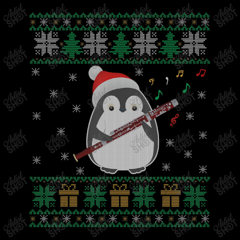 Flute Ugly Christmas Sweater Penguin Xmas Family Matching Pocket T-Shirt by namnguyen | Artistshot