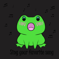 Green Frog Sing Your Favorite Song T-shirt | Artistshot