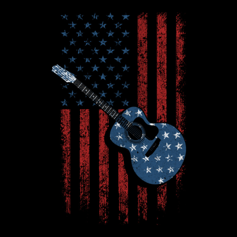 Guitar American Flag V-neck Tee | Artistshot