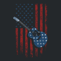 Guitar American Flag Crewneck Sweatshirt | Artistshot