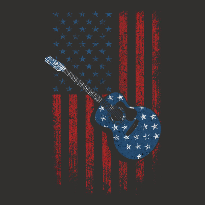 Guitar American Flag Champion Hoodie | Artistshot