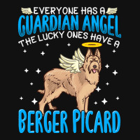 Berger Picard T  Shirt Berger Picard Dog With Guardian Angel Saying T Baby Beanies | Artistshot