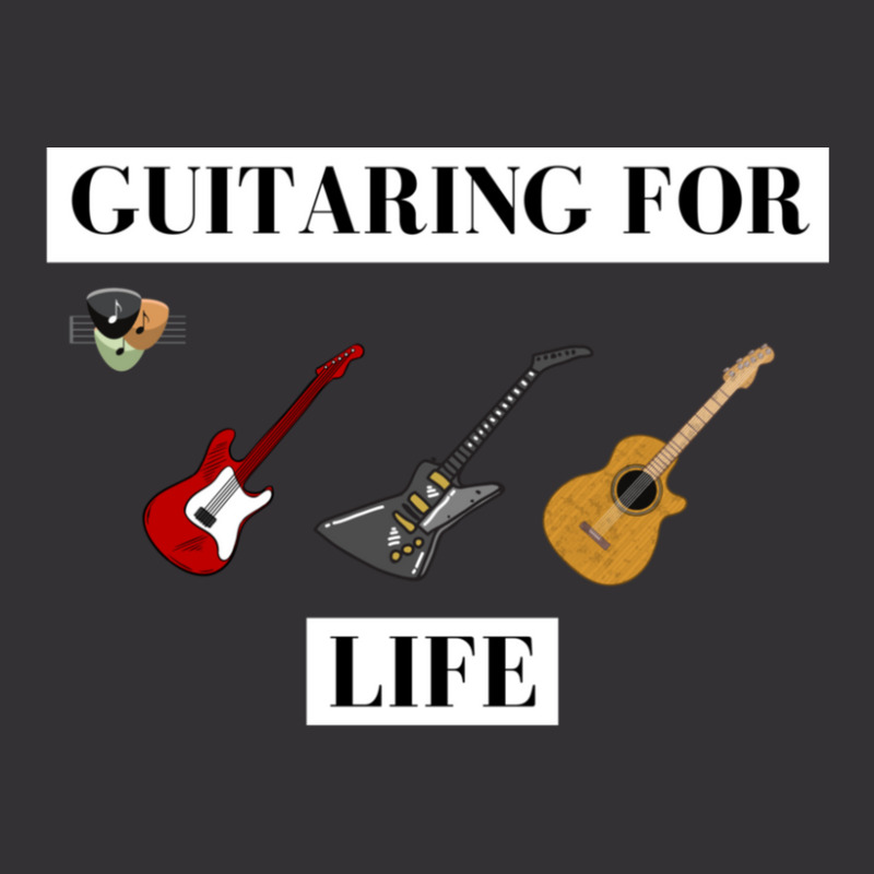 Guitaring For Life 1 Vintage Hoodie And Short Set | Artistshot