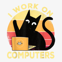 Cool Programming Nerd I Work On Computers Angry Cat T Shirt Ladies Fitted T-shirt | Artistshot