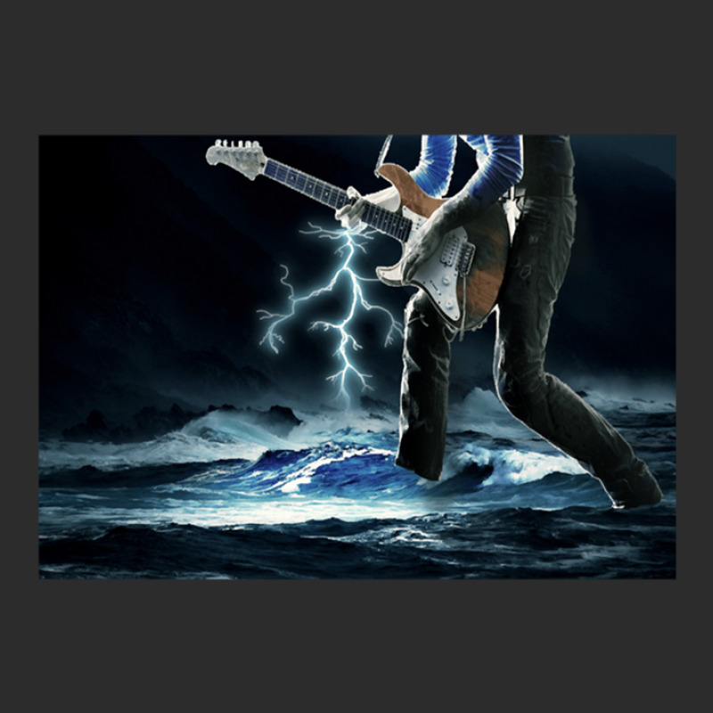 Thunder Bass Player - Bass Player In Storm Waves Exclusive T-shirt by CindyAlford | Artistshot