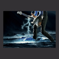 Thunder Bass Player - Bass Player In Storm Waves Vintage Short | Artistshot