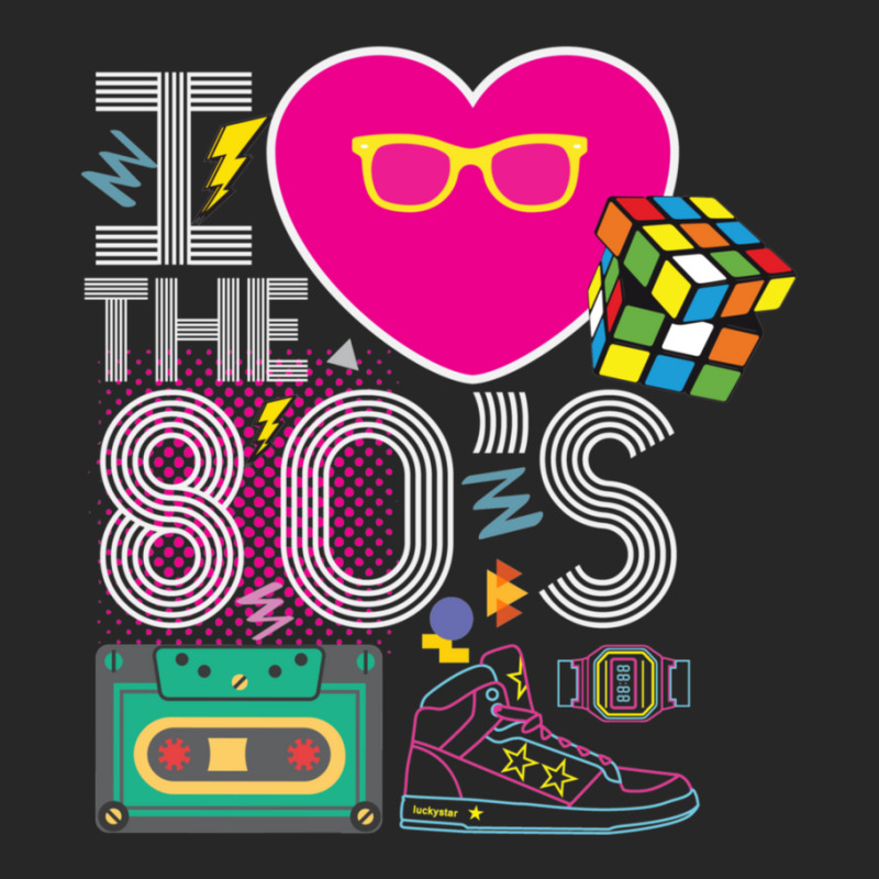 I Heart The 80's Eighties Men's T-shirt Pajama Set | Artistshot