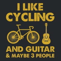 I Just Like Cycling And Bass Guitar And Maybe 3 People Crewneck Sweatshirt | Artistshot