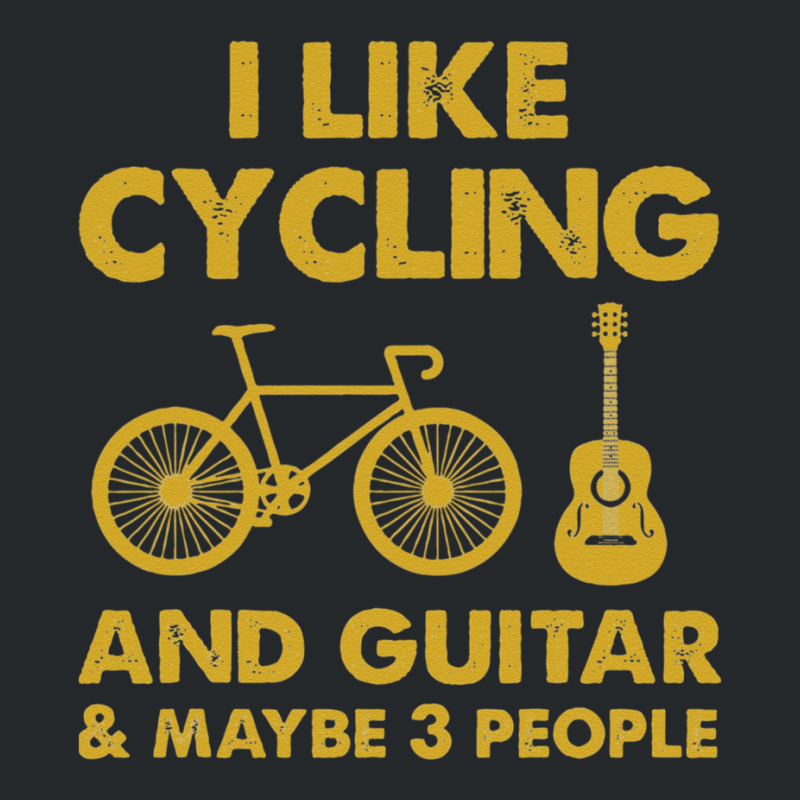 I Just Like Cycling And Bass Guitar And Maybe 3 People Crewneck Sweatshirt | Artistshot