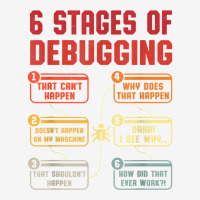 6 Stages Of Debugging Vintage Programming Computer Science T Shirt Graphic Youth T-shirt | Artistshot