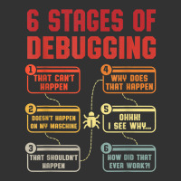 6 Stages Of Debugging Vintage Programming Computer Science T Shirt Baby Bodysuit | Artistshot