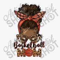 Afro Messy Bun Basketball Mom Ladies Fitted T-shirt | Artistshot