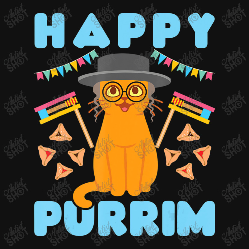 Happy Purim Jewish Holiday Cat Hamantash Men Women Kids Baby Beanies | Artistshot