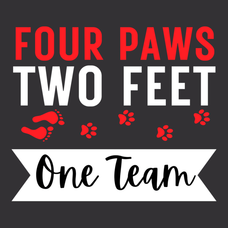 Dog Agility Four Paws Two Feet One Team Vintage Hoodie by andeekngueloc | Artistshot