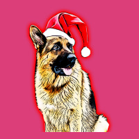 German Shepherd Xmas Unisex Hoodie | Artistshot