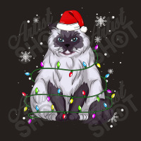 Himalayan Cat Christmas Light Christmas Cat Santa Hat Tank Top | Artistshot