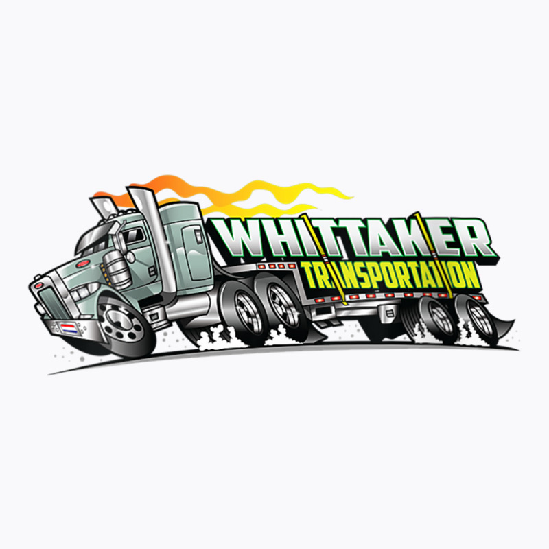 Womens Whittaker Transport Cartoon Over The Road Semi Truck V Neck T S T-shirt | Artistshot