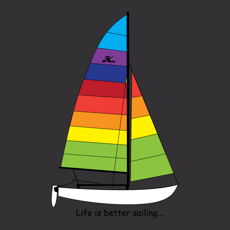 Hobie 16 Catamaran Sailboat   Life Is Better Sailing Vintage Hoodie And Short Set by andeekngueloc | Artistshot