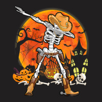 Happy Halloween Pumpkin Skeleton Dabbing Funny T-shirt | Artistshot