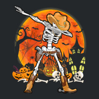 Happy Halloween Pumpkin Skeleton Dabbing Funny Crewneck Sweatshirt | Artistshot