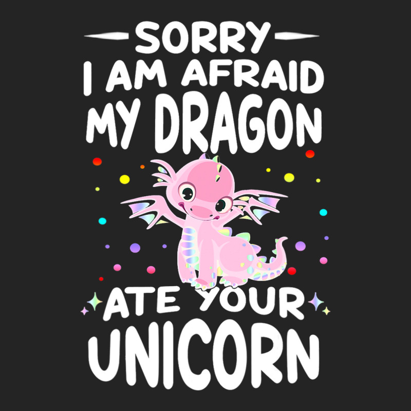 Sorry My Dragon Ate Your Unicorn 2 3/4 Sleeve Shirt by XAVIERESPREE | Artistshot