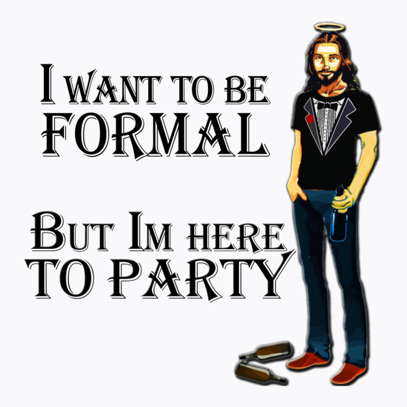 Jesus Parties T-shirt | Artistshot