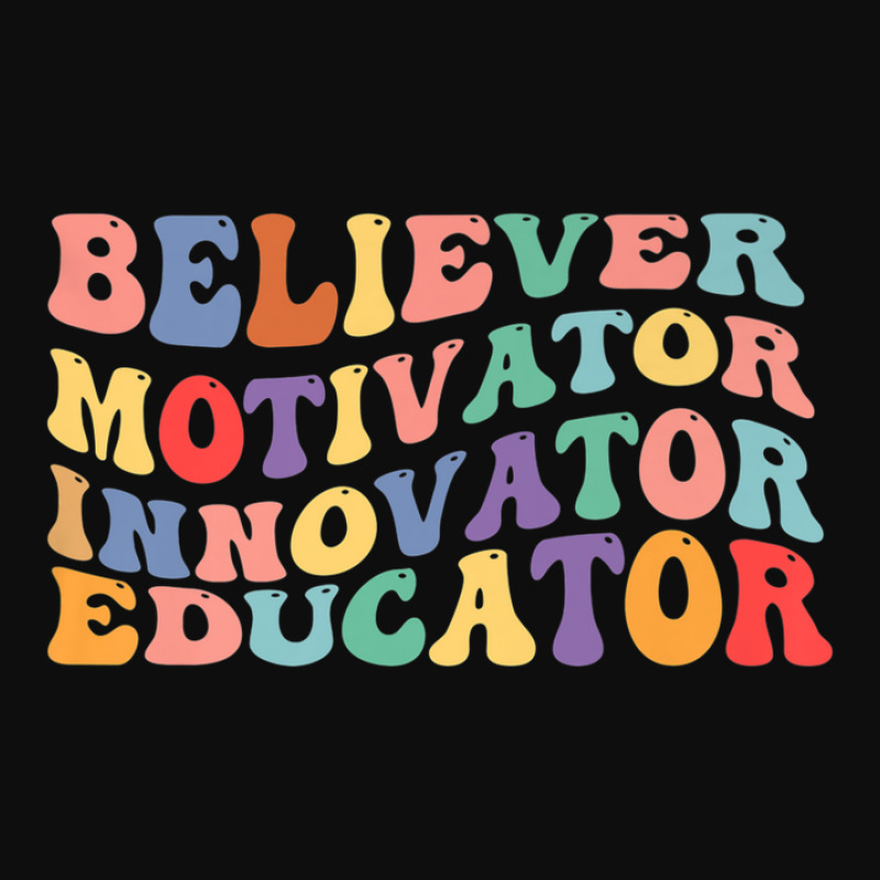 Believer Motivator Innovator Educator Womens Teacher Crop Top by meshgubicsj | Artistshot