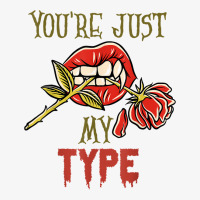 You´re Just My Type Vampire Valentine´s Day T Shirt Ladies Fitted T-shirt | Artistshot