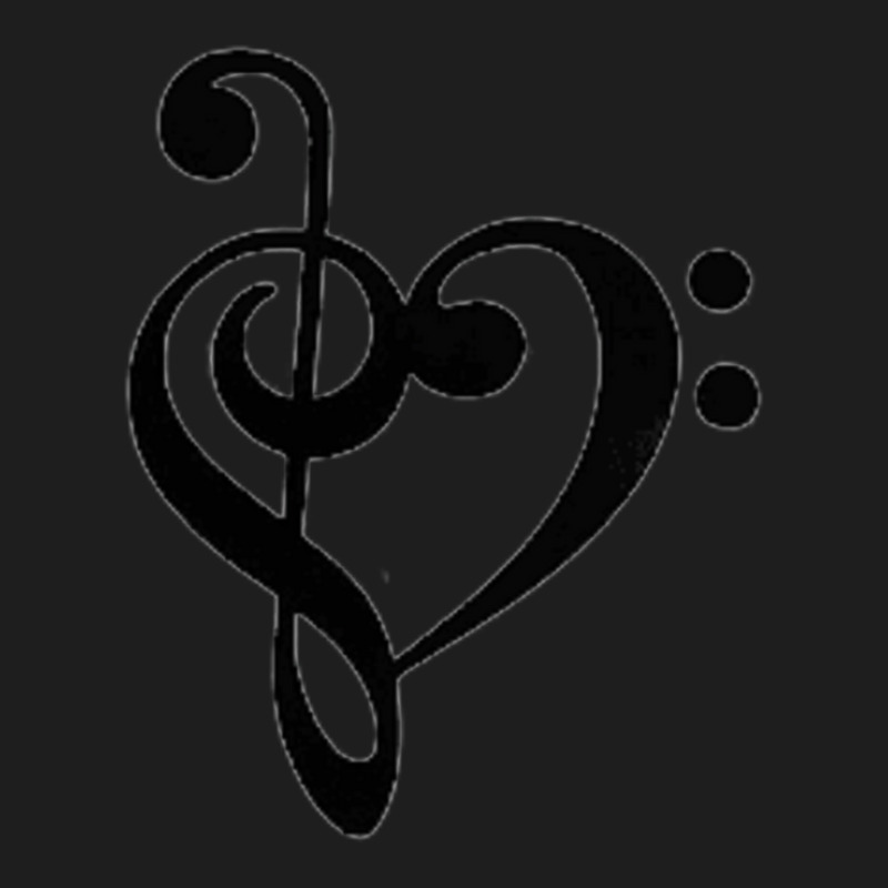 Heart Music Notes Classic T-shirt by RaymondFaircloth | Artistshot