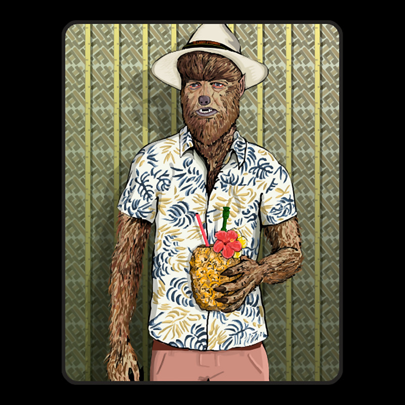 Limited Edition Tiki Werewolf With Thatch Background Adjustable Cap by michaelyounger19 | Artistshot