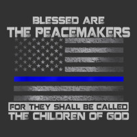 Blessed Are The Peacemakers Thin Blue Line Flag Police T Shirt Baby Bodysuit | Artistshot