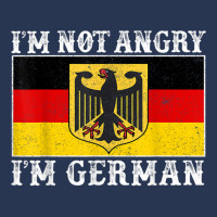 I'm Not Angry I'm German Funny Germany Flag Oktoberfest Gift T Shirt Ladies Denim Jacket | Artistshot