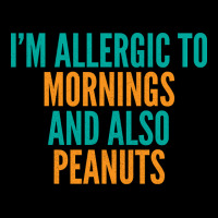 Limited Edition I'm Allergic To Mornings And Also Peanuts Men's Long Sleeve Pajama Set | Artistshot