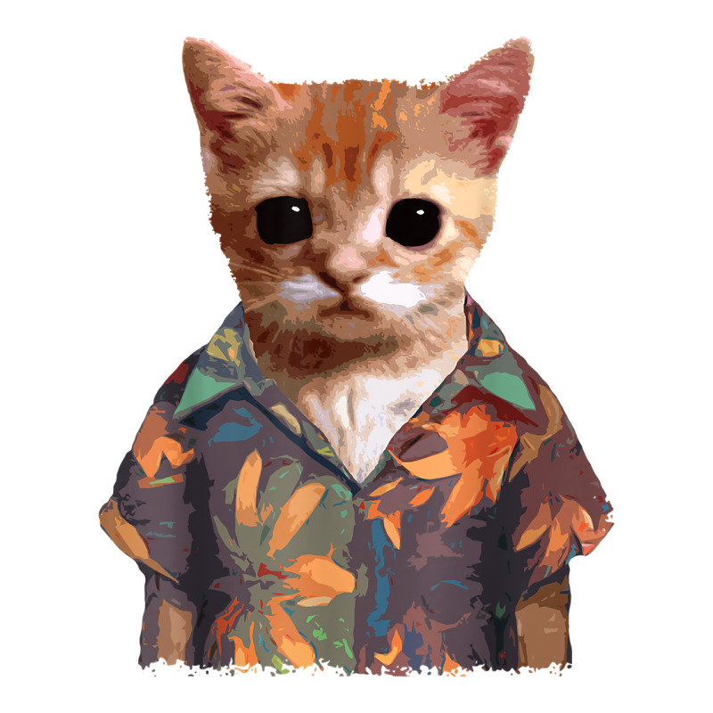 El Gato Meme Cat Cute Funny Elgato Wearing Hawaiian Shorts T Shirt Sticker | Artistshot